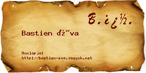 Bastien Éva névjegykártya