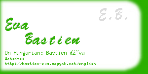 eva bastien business card